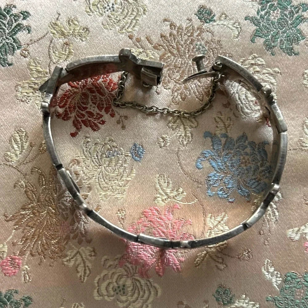 JV JACOB VINTAGE TAXCO midcentury modern Sterling Silver vintage bracelet - Picture 8 of 10
